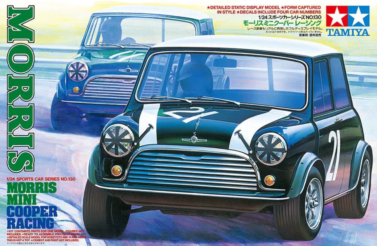 Tamiya 24130 Morris Mini Cooper Racing 1/24 Scale Plastic Model Kit