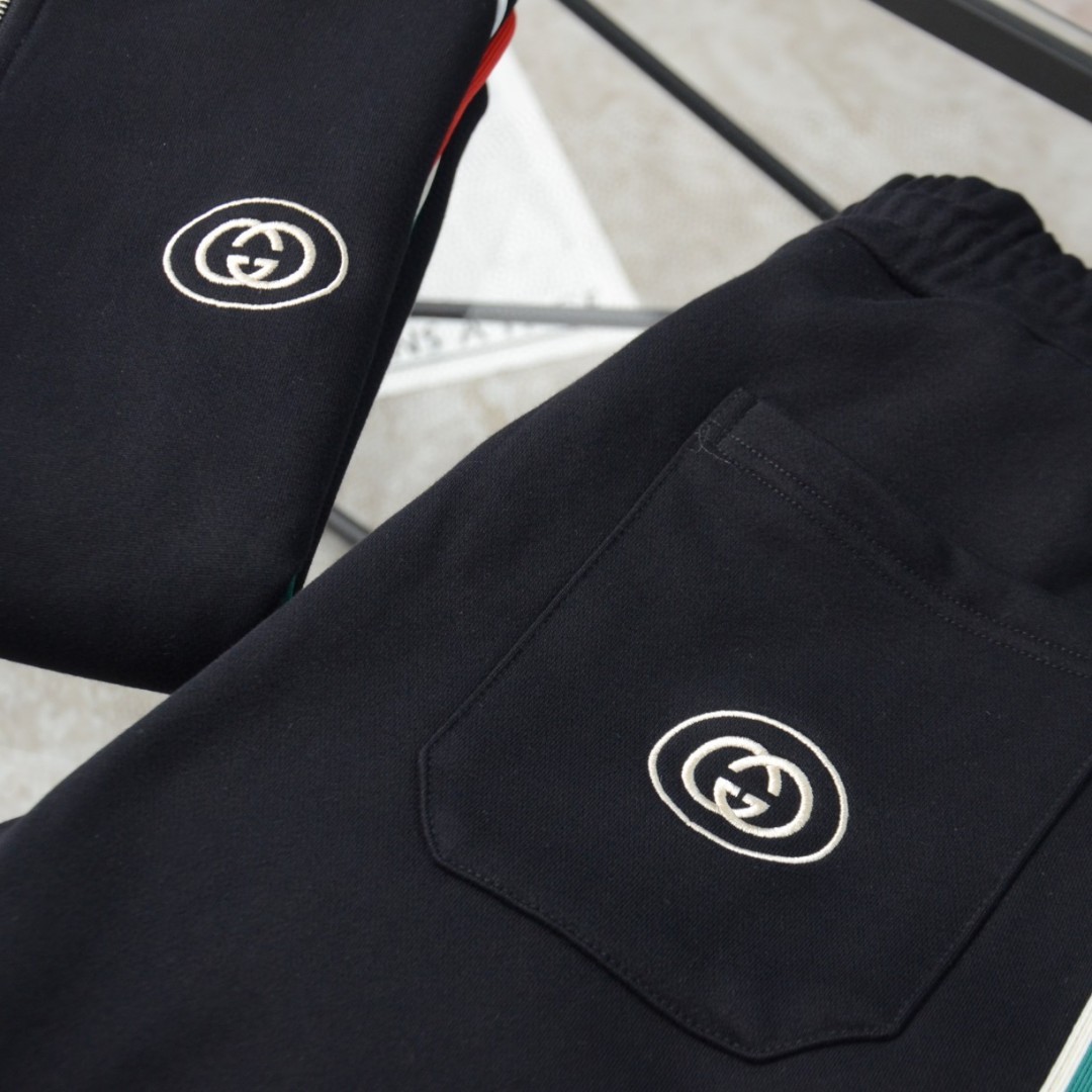Gucci classic double Glogo casual sweatpants