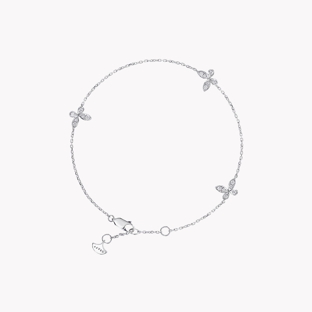 Graff Bracelet with Embroidered Butterfly Diamond Design