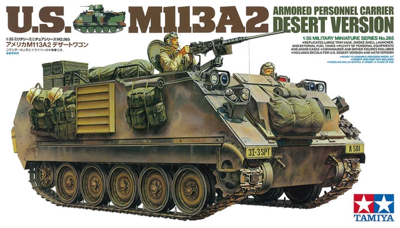 Tamiya 35265 1/35 Model Kit U.S. M113A2 Armored Personnel Carrier Desert Version
