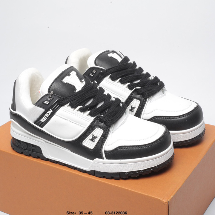 LV Louis vuitton Trail Sneaker Low Casual sports culture All match basketball skate shoes