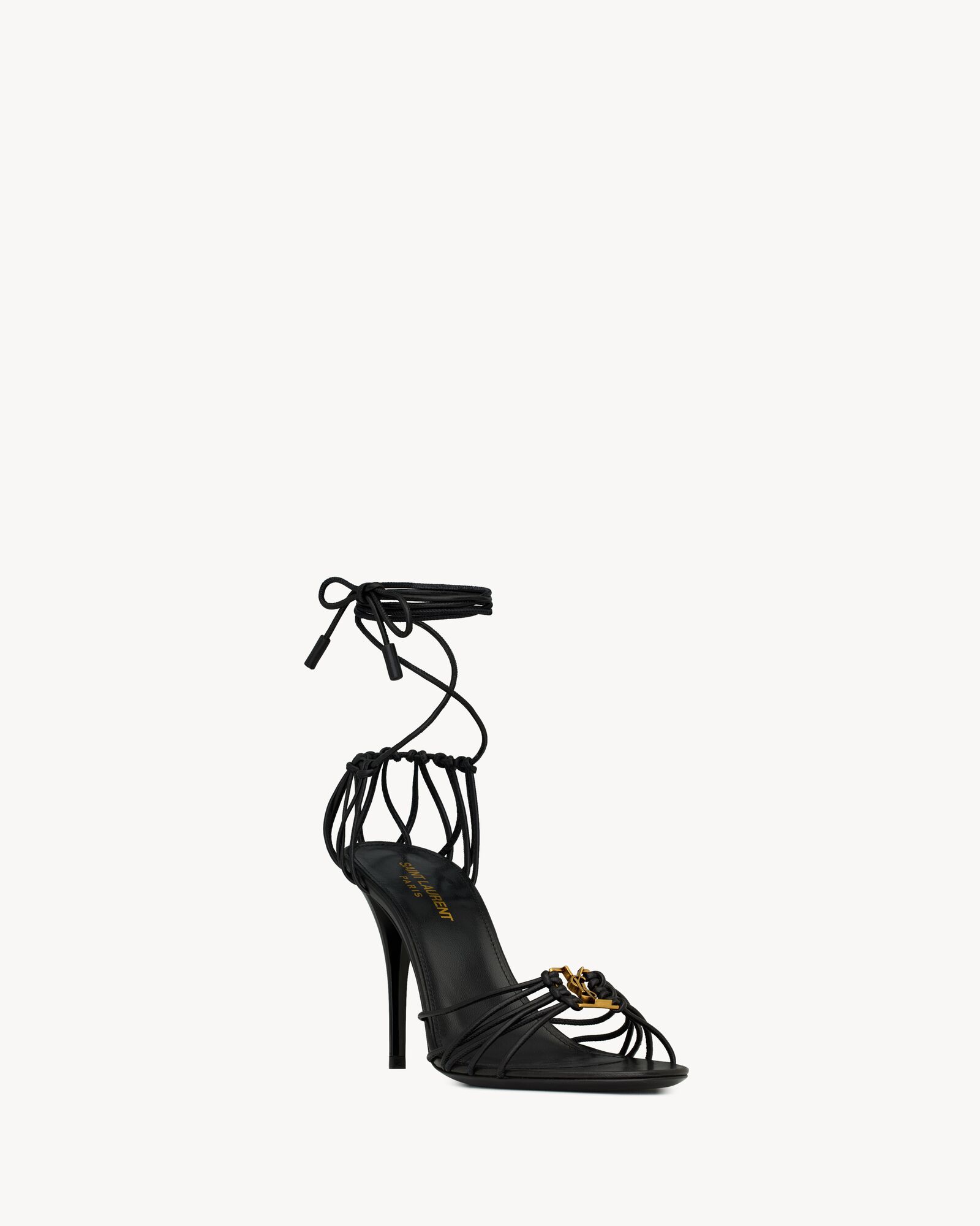 Saint Laurent shoes BABYLONE smooth leather sandals