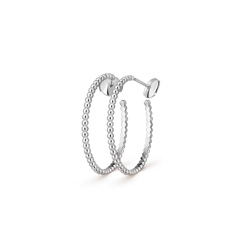 Van Cleef & Arpels Perlée Pearls of Gold Hoop Earrings