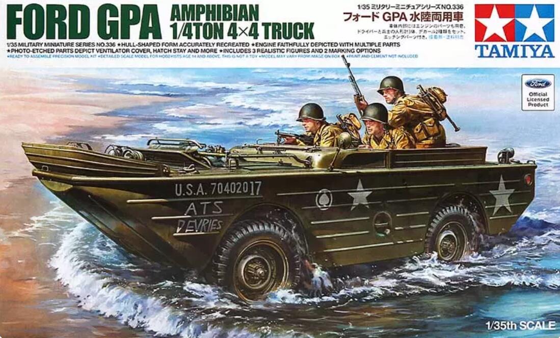 Tamiya 35336 1/35 Military Model Kit GPA Seep Amphibian 1/4 Ton 4x4 Truck