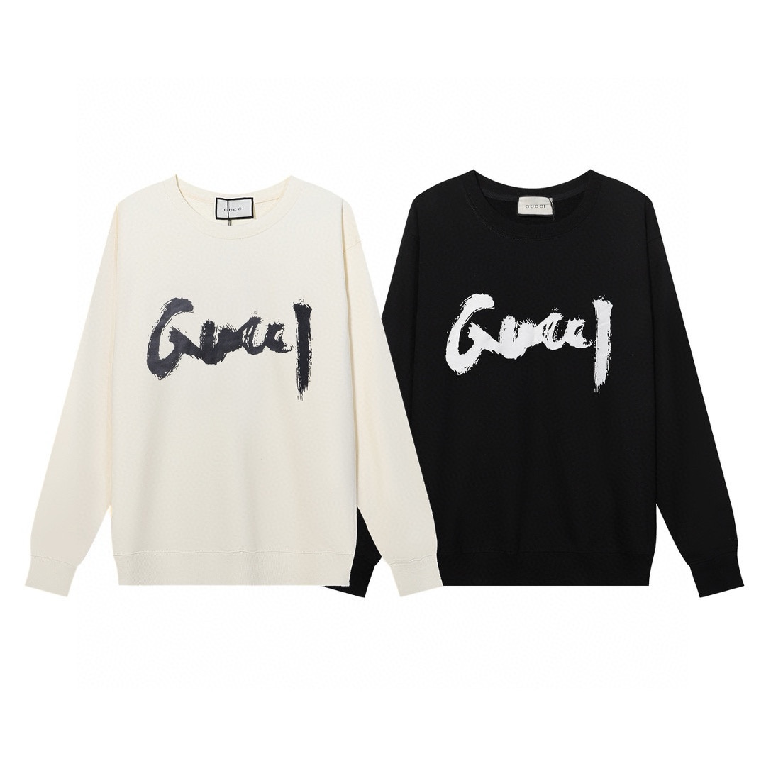 GUCCI printed crew-neck hoodie