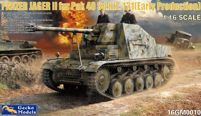 Gecko Models 16GM0010 PANZER JAGER II fur Pak 40 Sd.Kfz.131 Early production