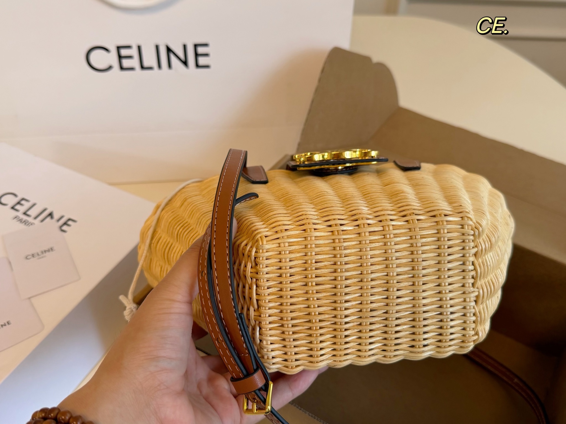 Celine straw woven bags