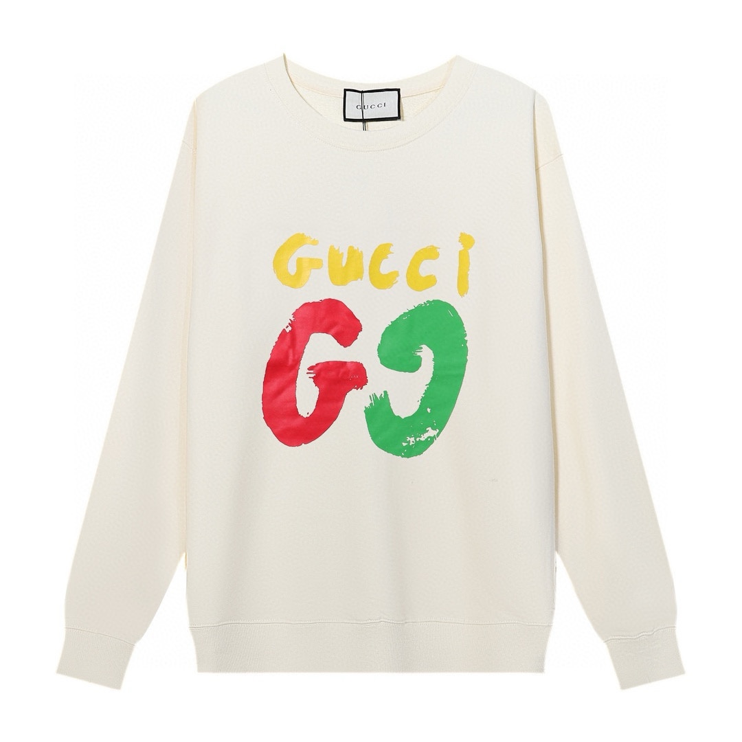 GUCCI printed crew-neck hoodie