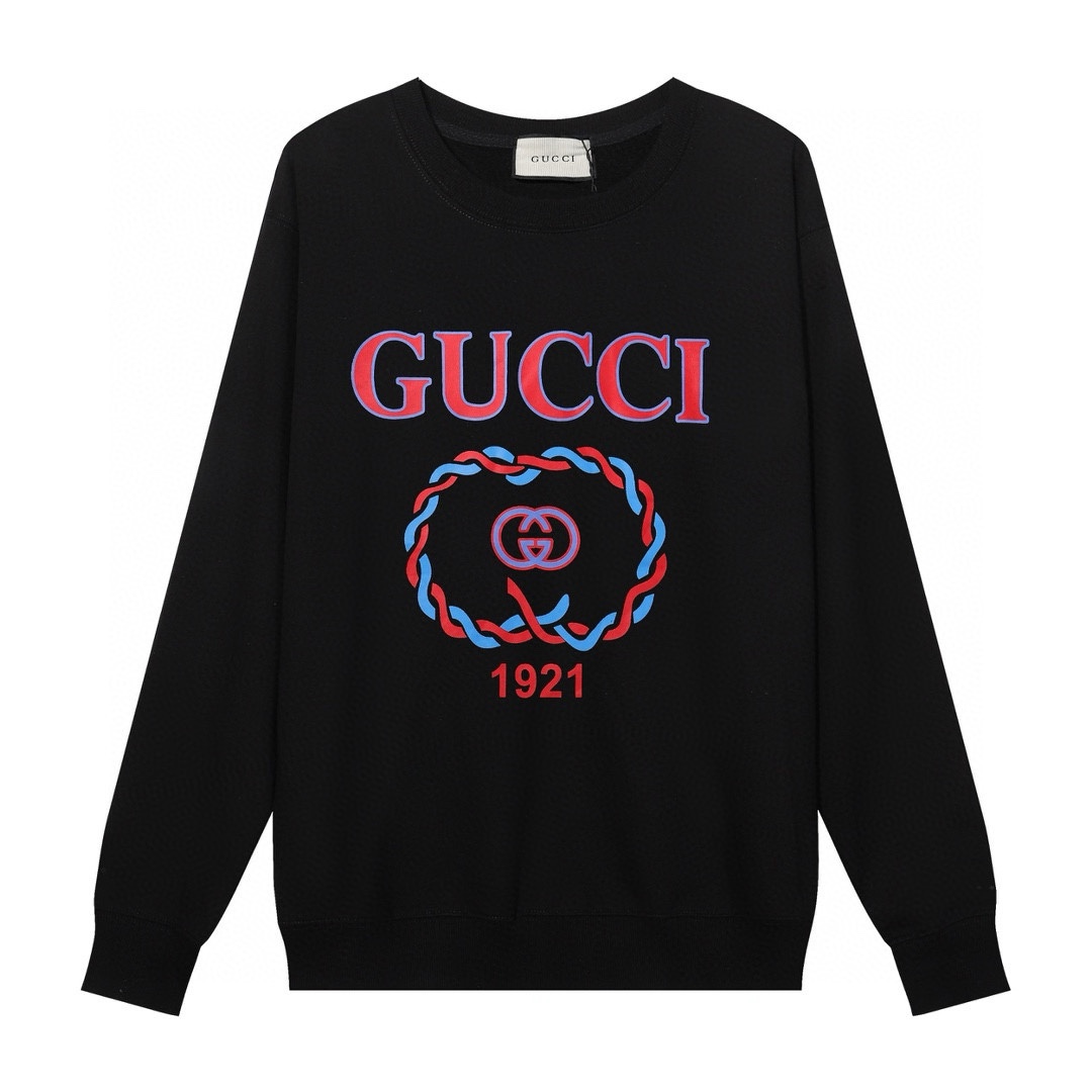 GUCCI printed crew-neck hoodie