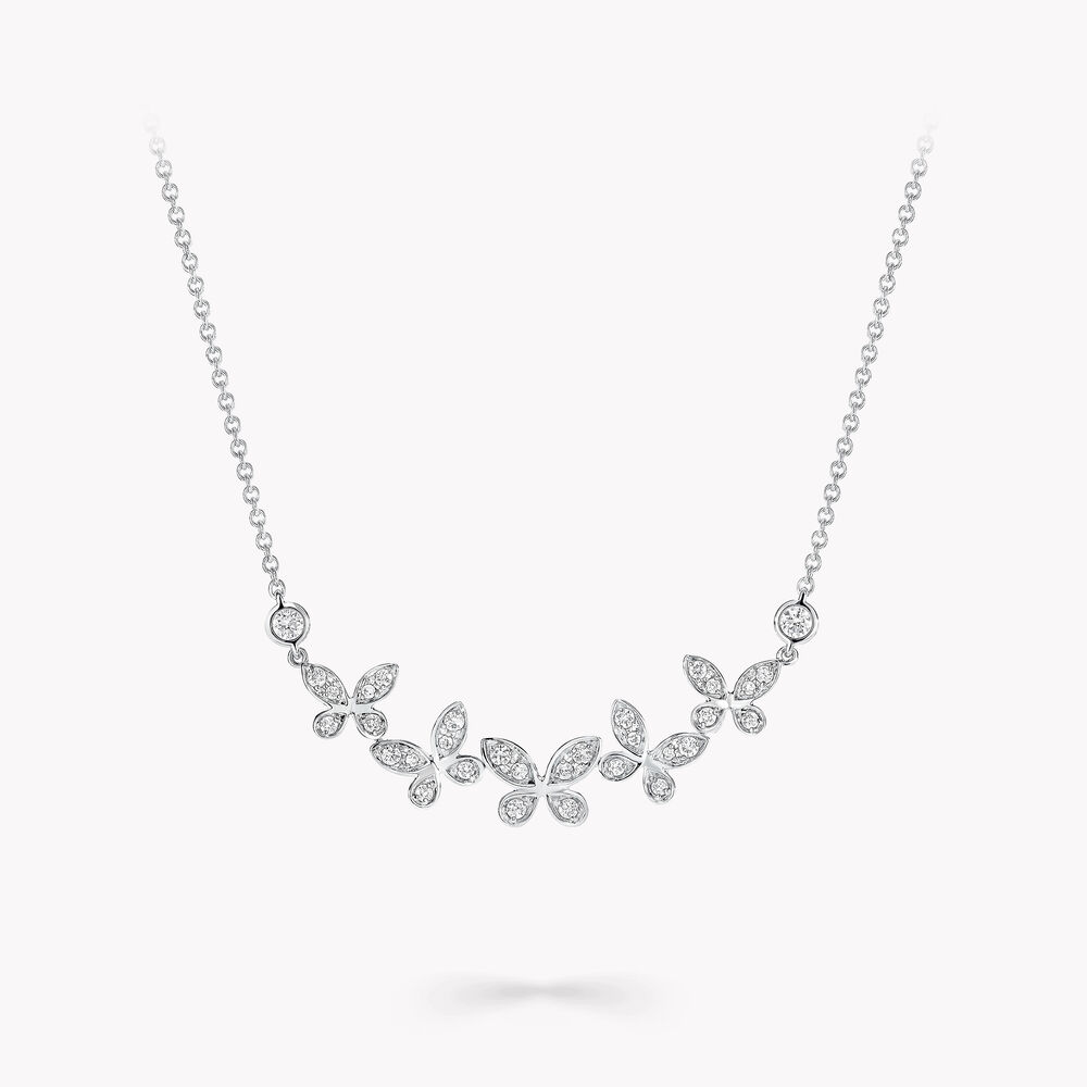 Graff Necklace with Tender Butterfly Diamond Pendant