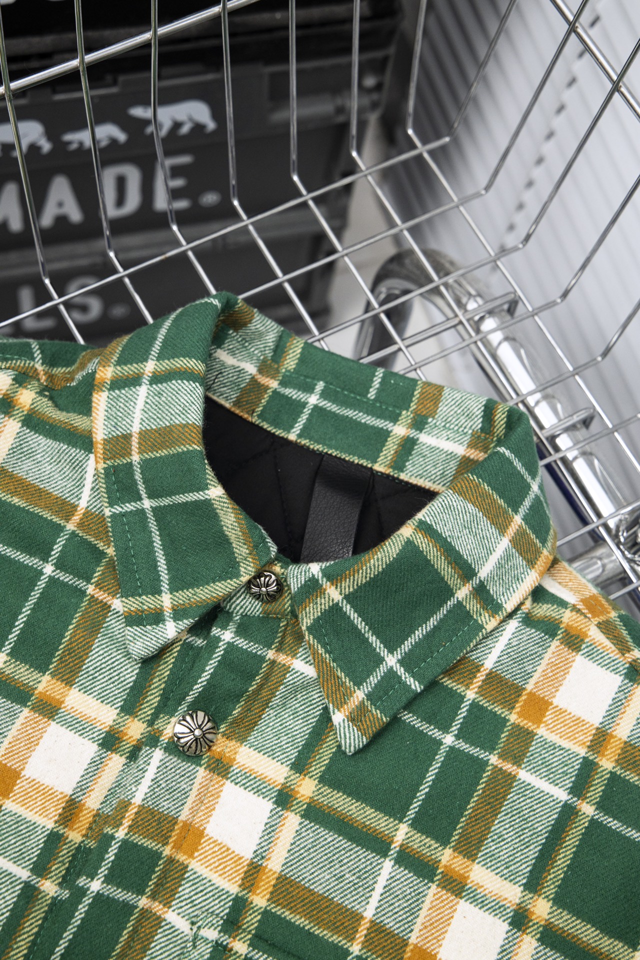 CH Chrome Hearts Plaid Jacket in Cotton Fabric