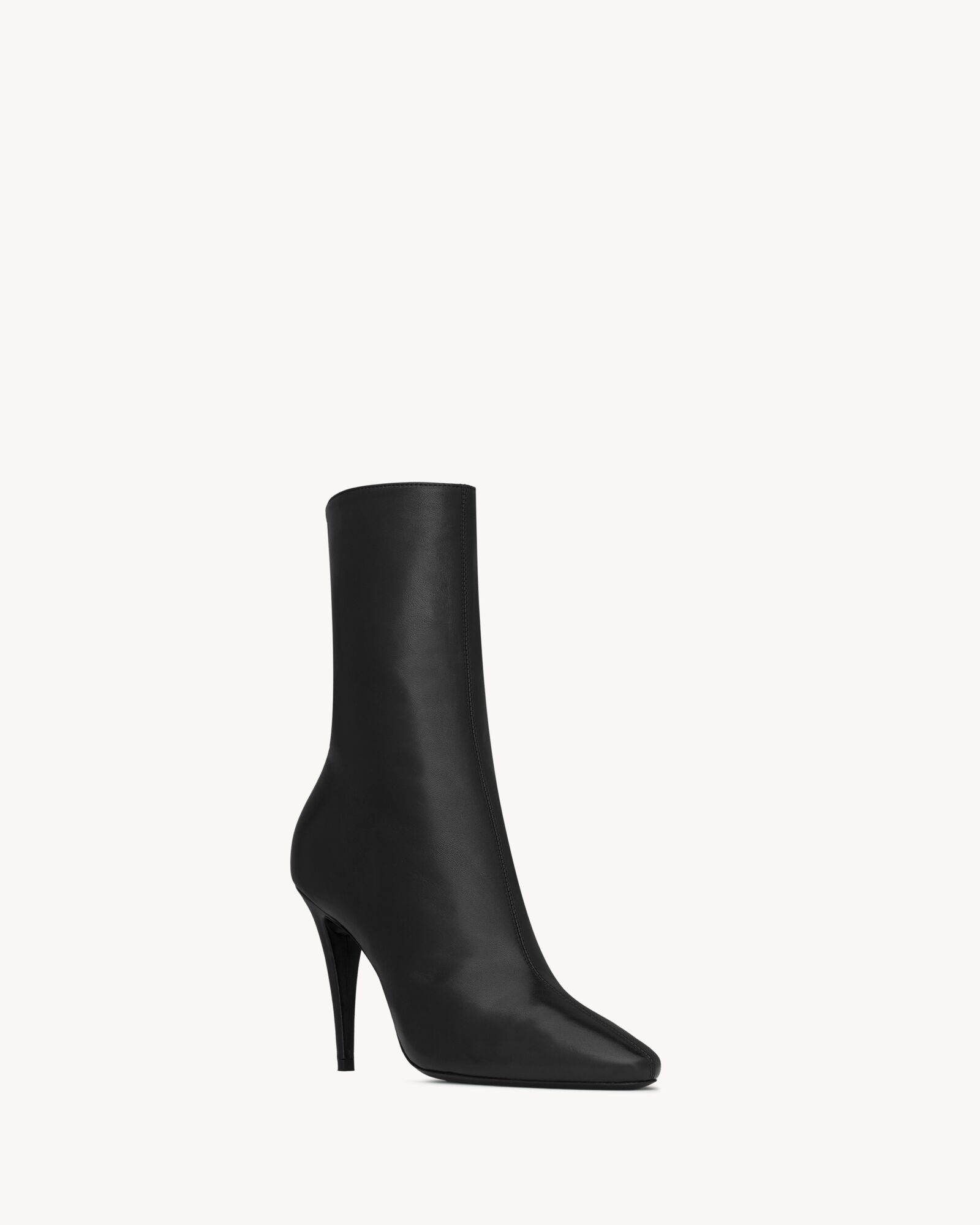 Saint Laurent women's shoes CAPUCINE smooth leather ankle boots