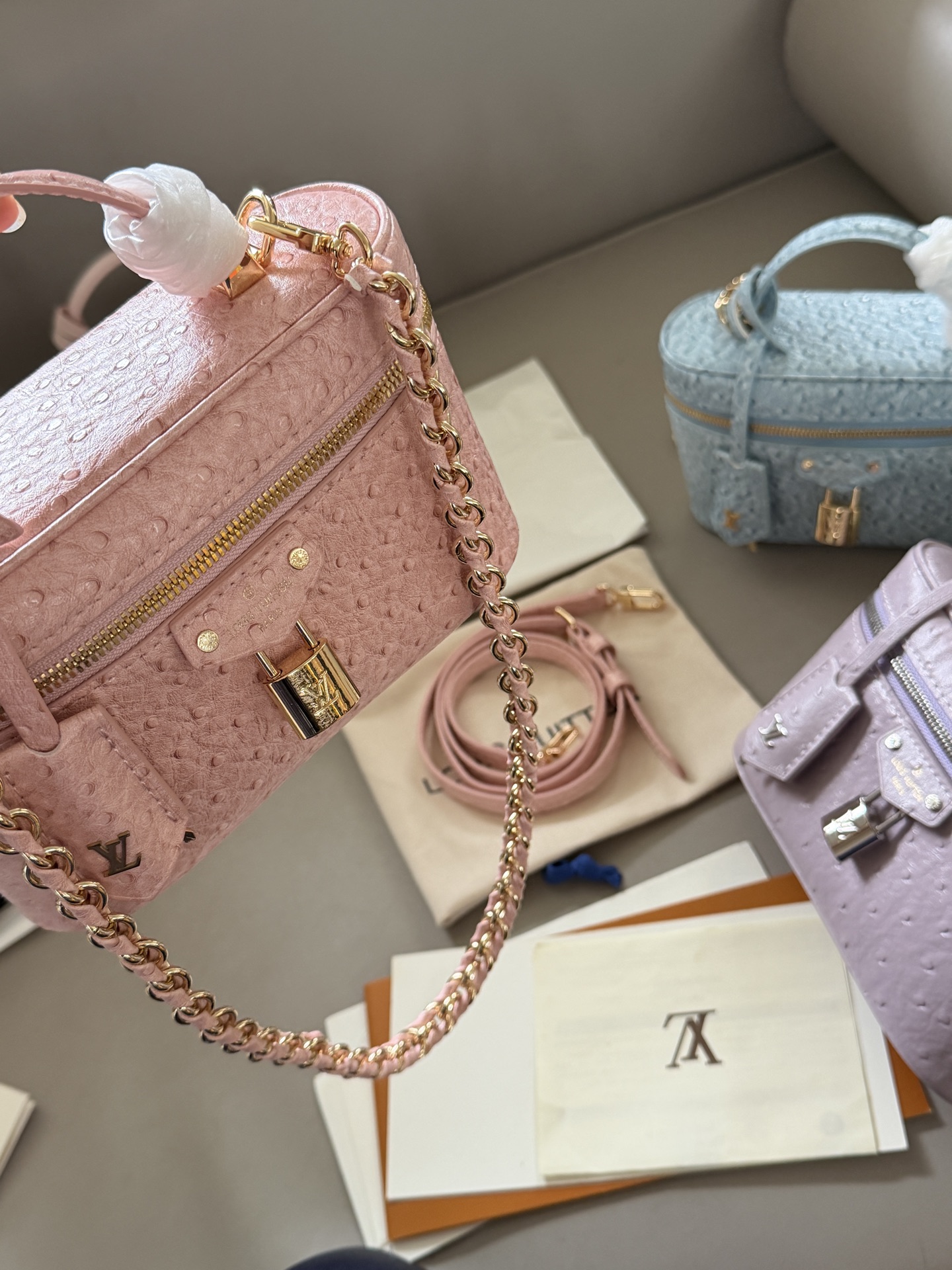 LV vanity box makeup bag