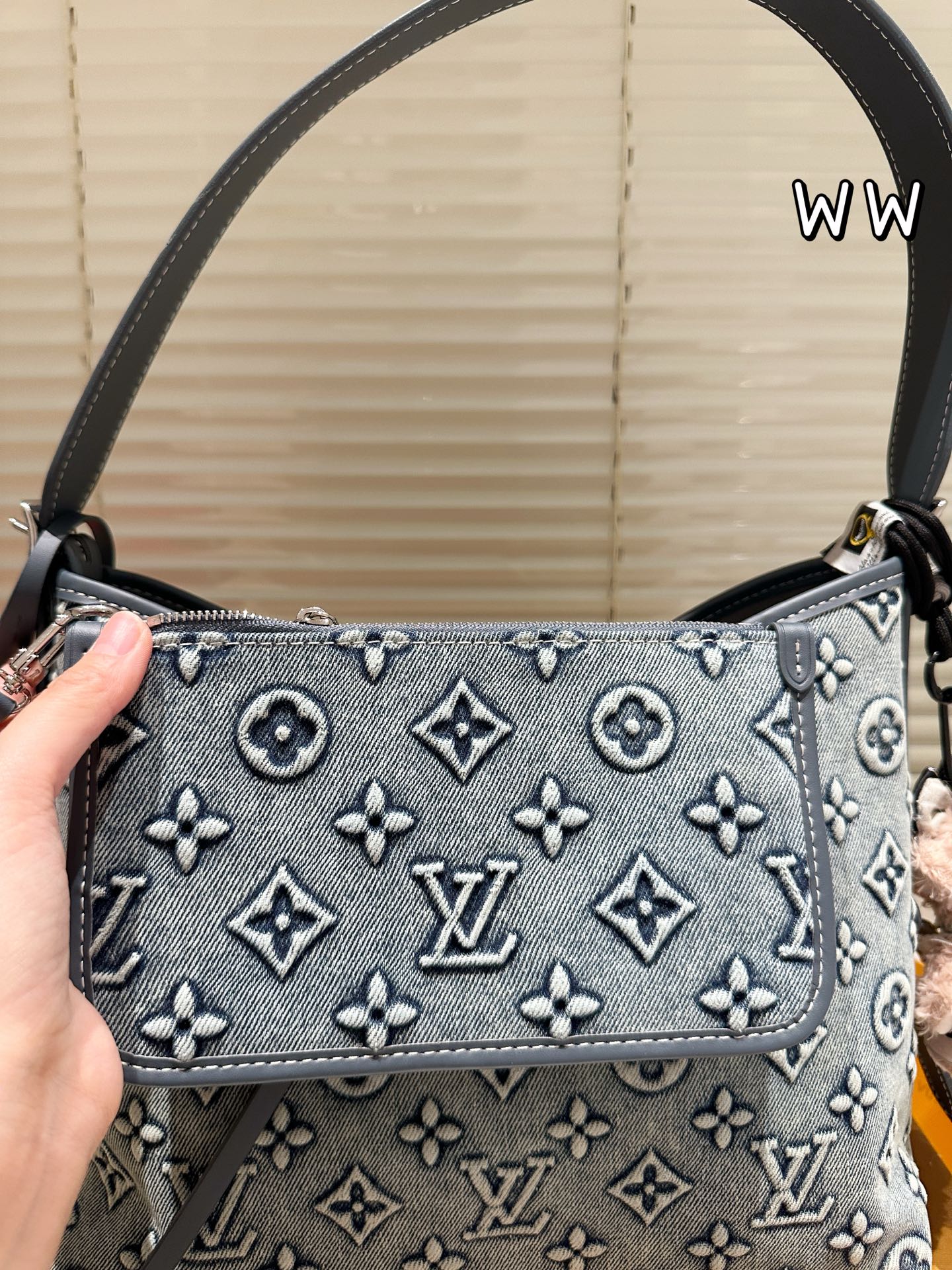 LV Carryall Denim Bag