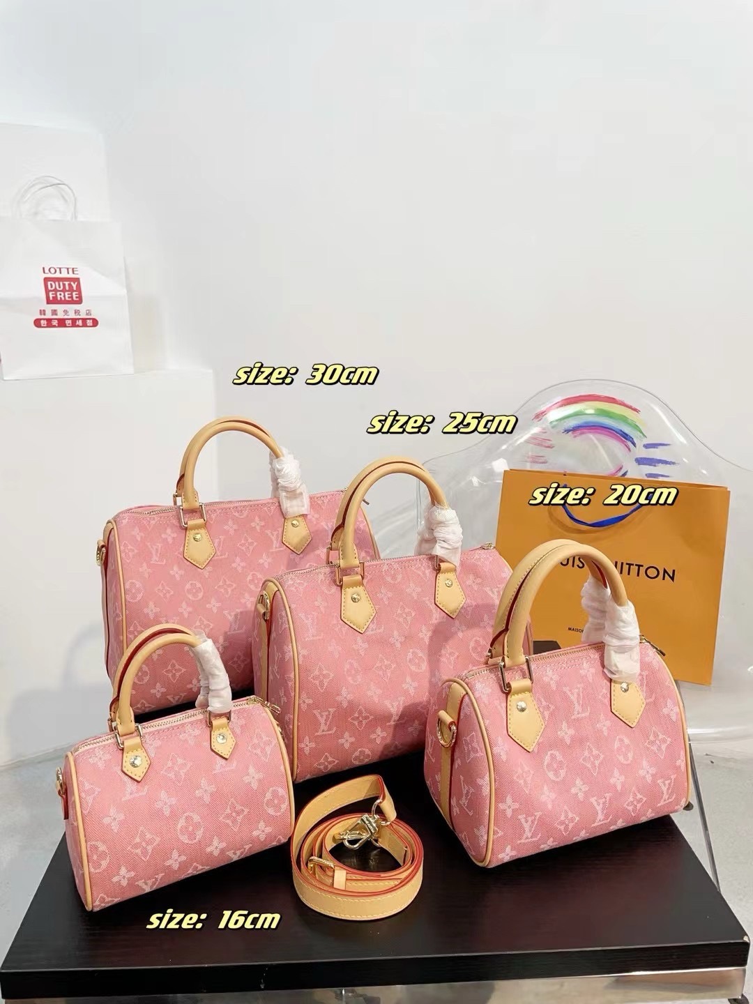 LV denim pillow bag