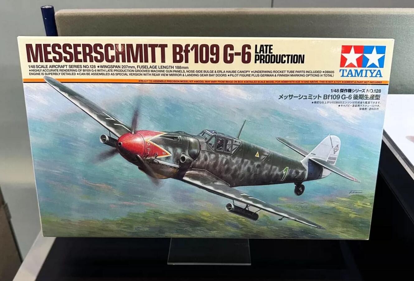 Tamiya 61128 Messerschmitt Bf109 G-6 Late Production 1/48 Scale Model Kit