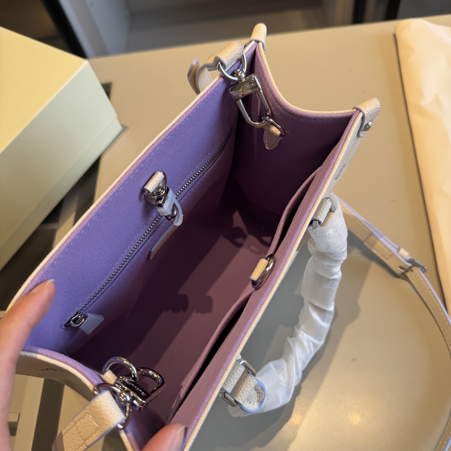 LV Dreamy Purple Series OnTheGo Tote Bag