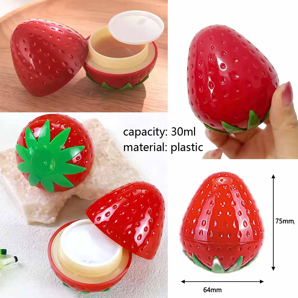 A2502 Plastic Storage Box 30ml Capacity（cherry strawberry Apple peach Lemon Avocado）