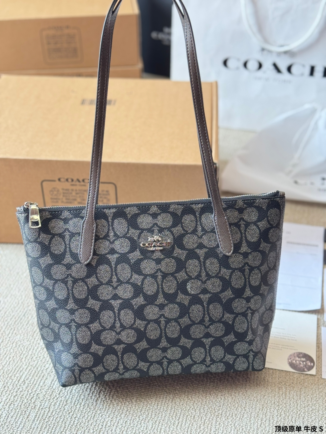 Coach's new Fiona tote bag hand armpit bag