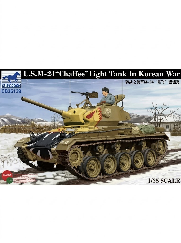 Bronco Models CB35139 1/35 US M24 Light Tank Chaffee Korean War Model Kit