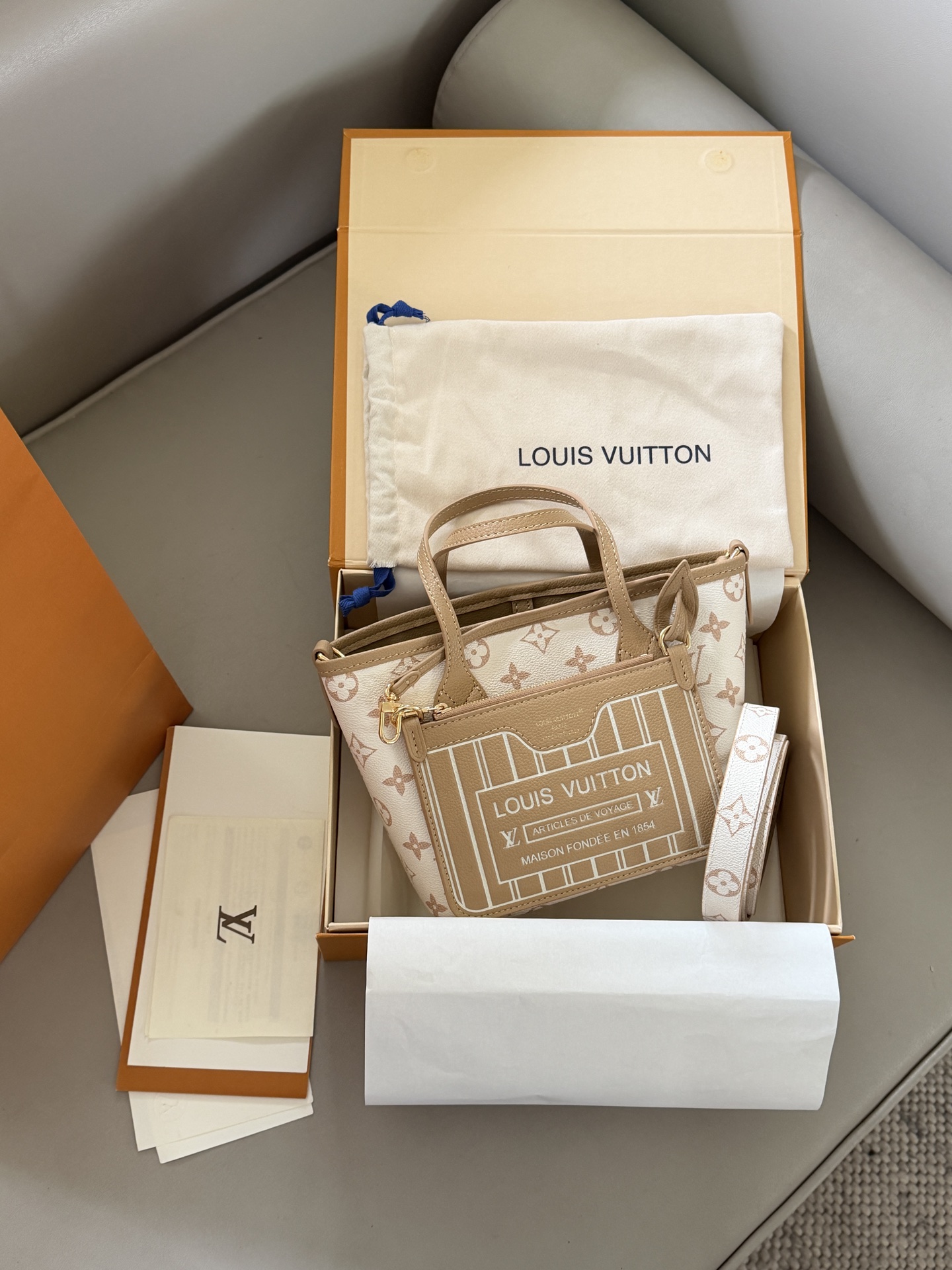 LV neverfull bb bag