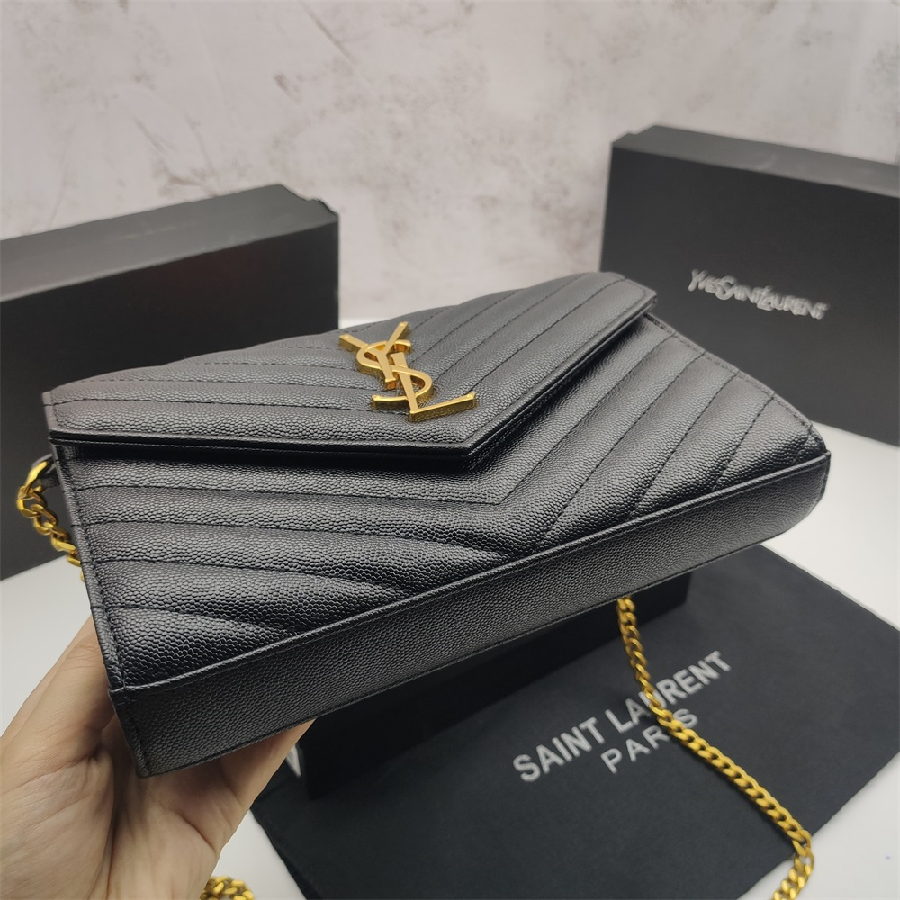 YSL Envelope Chain Purse Hangbag