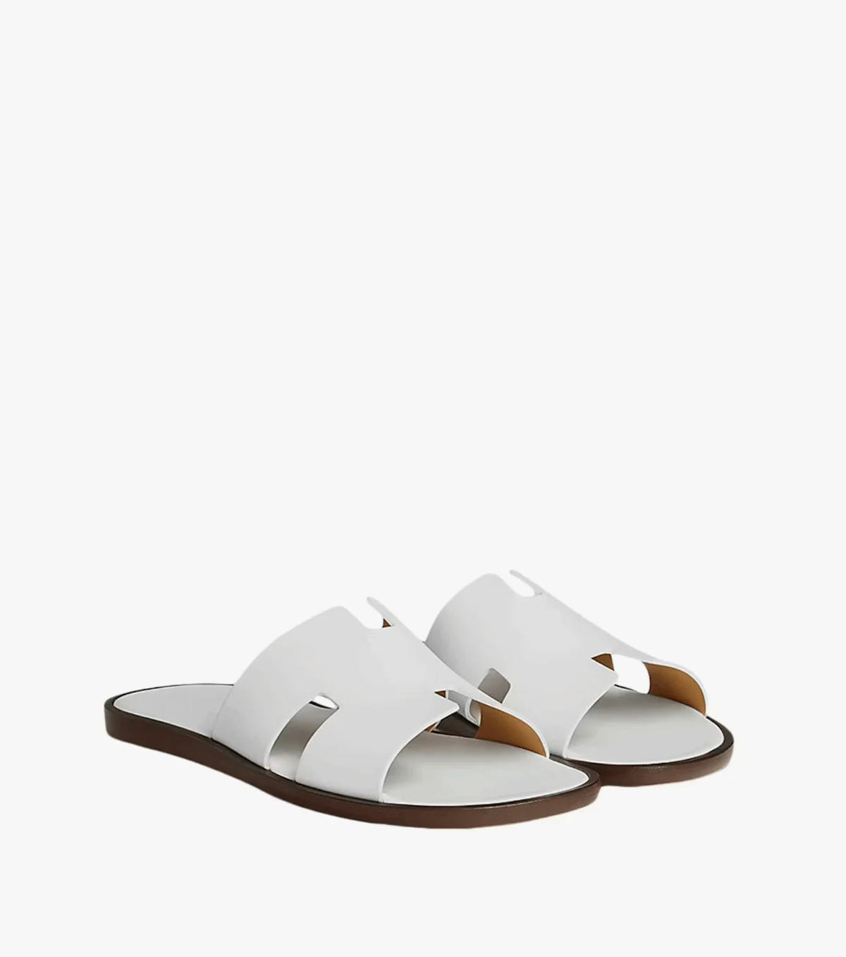 Izmir Sandal Blanc Smooth Calfskin Leather