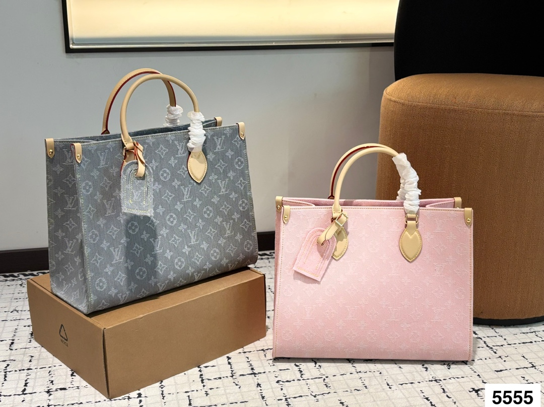 LV denim Tote