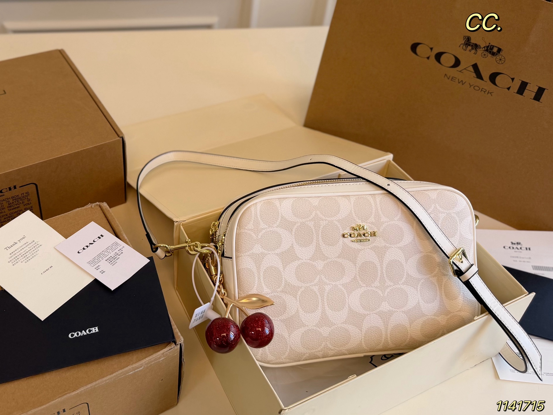 COACH single shoulder crossbody bag