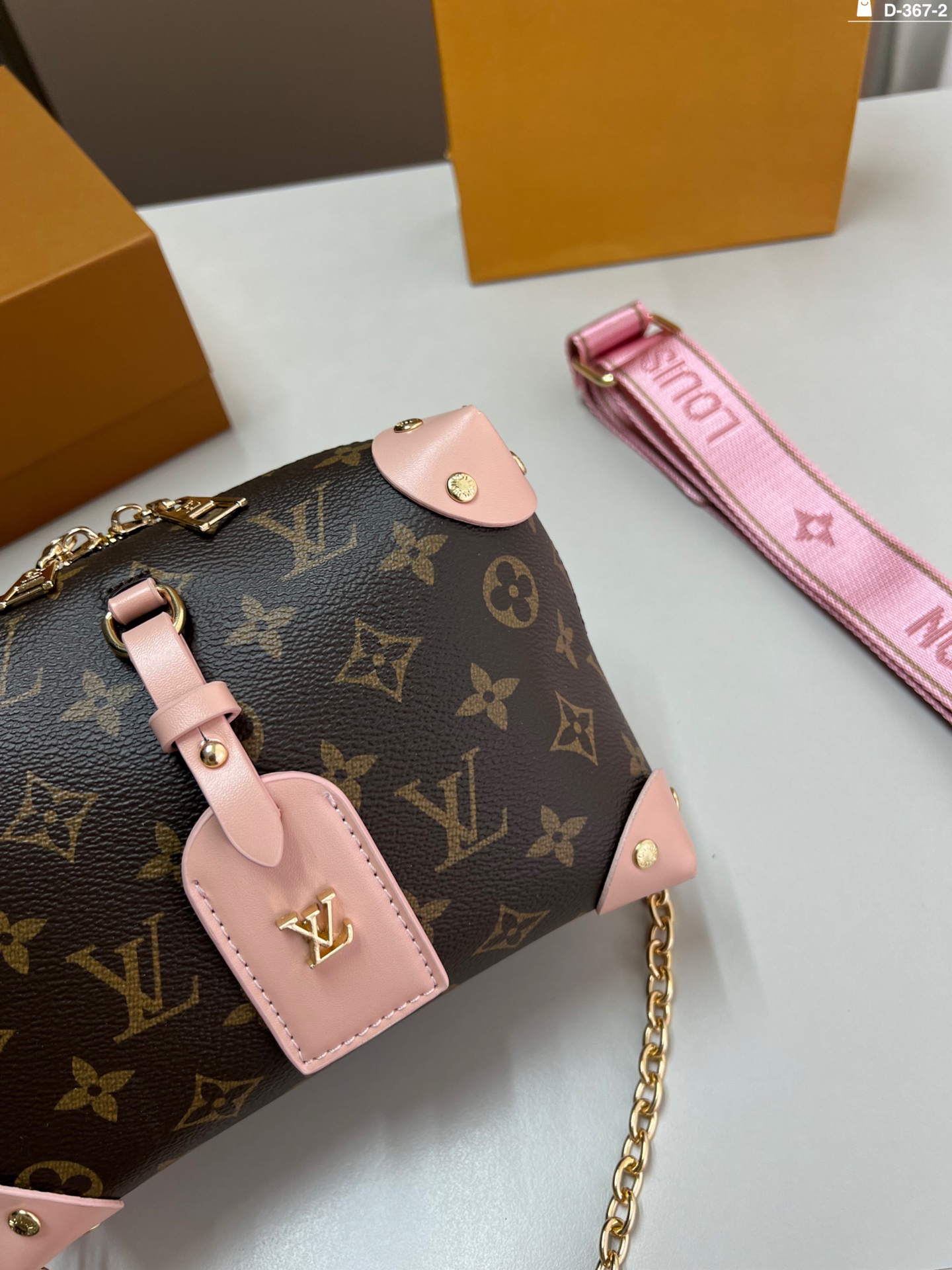 LV soft box handbag