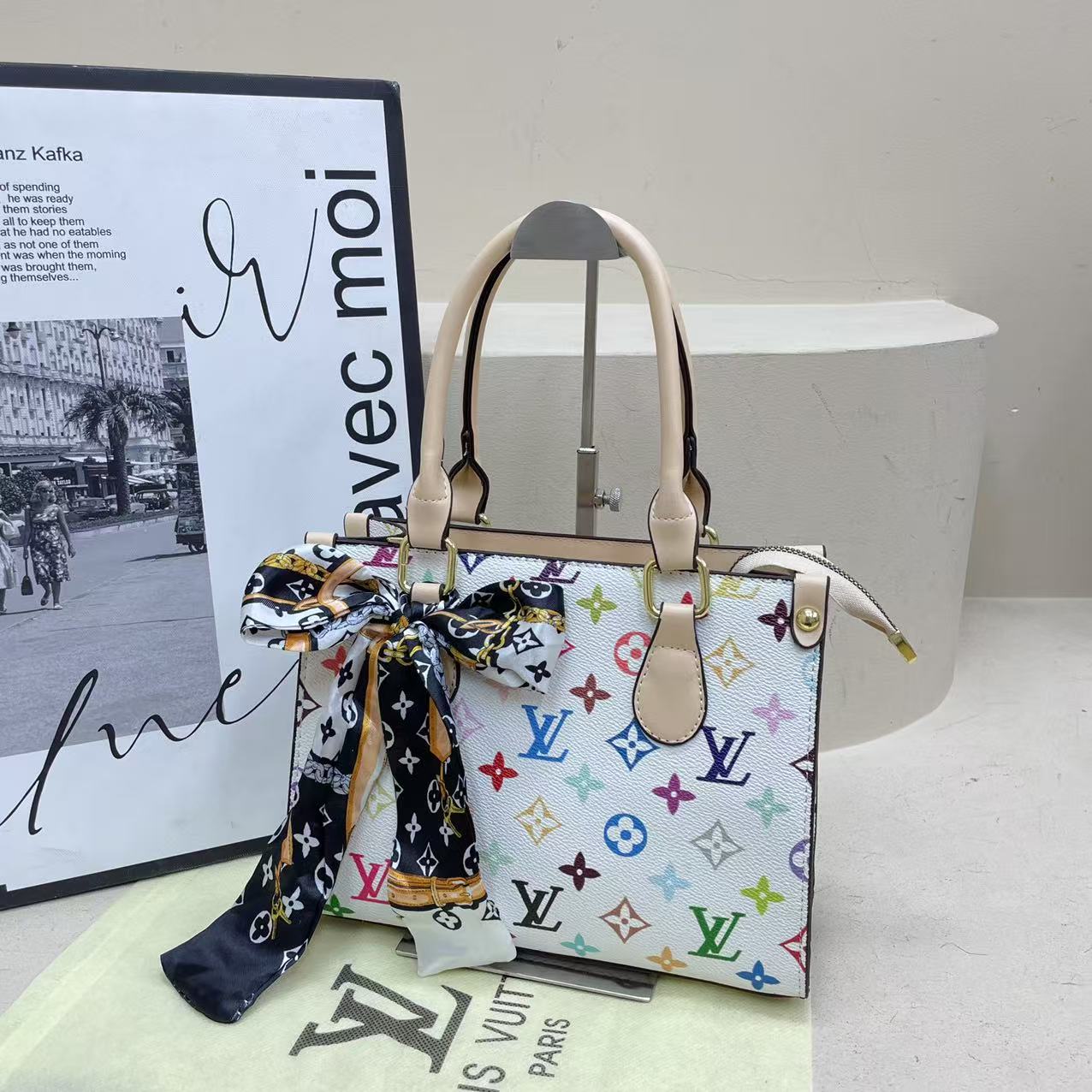 Louis Vuitton Classic Premium Handle Shoulder Tote Bag