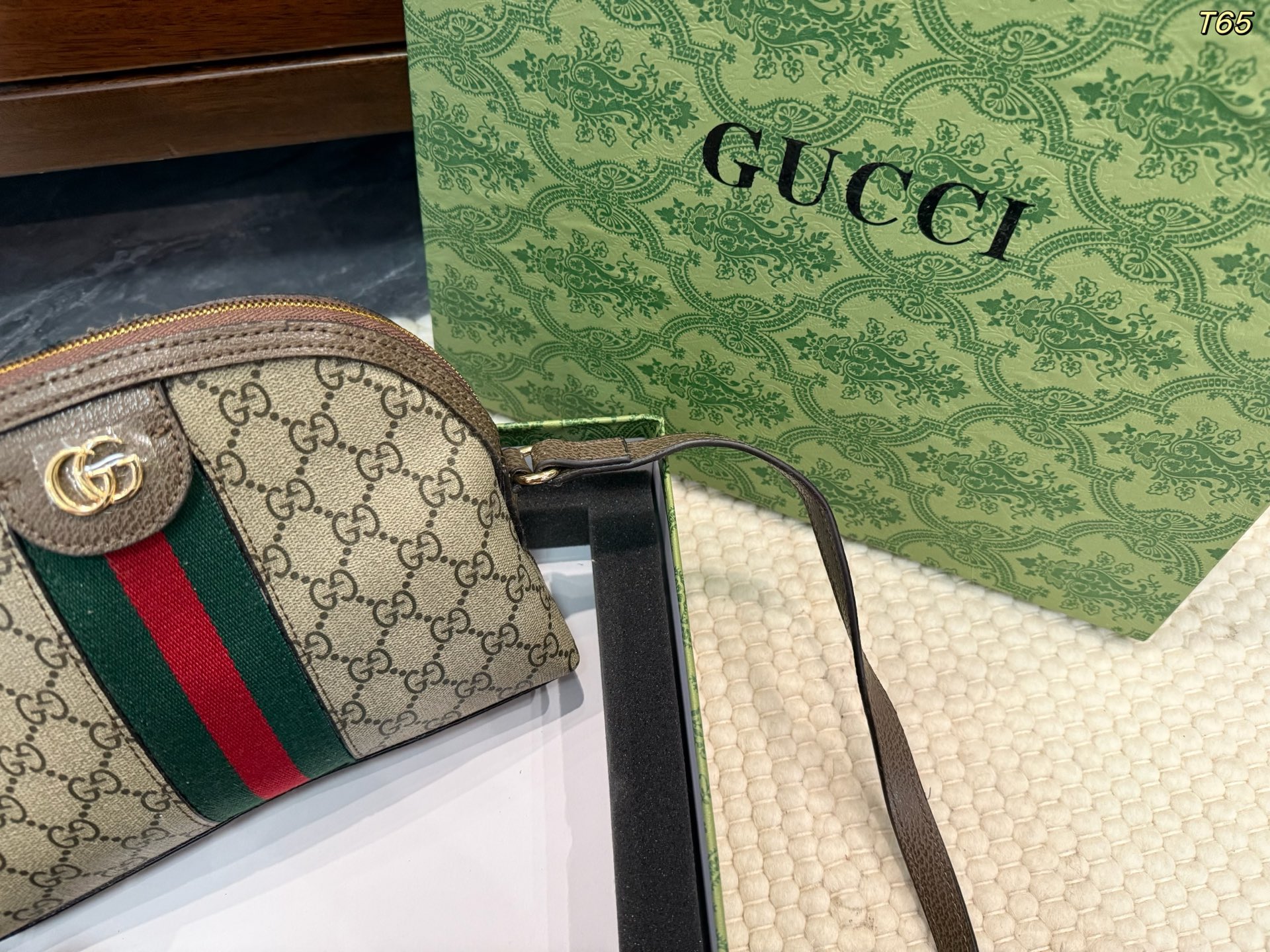 Gucci monogram shell bag