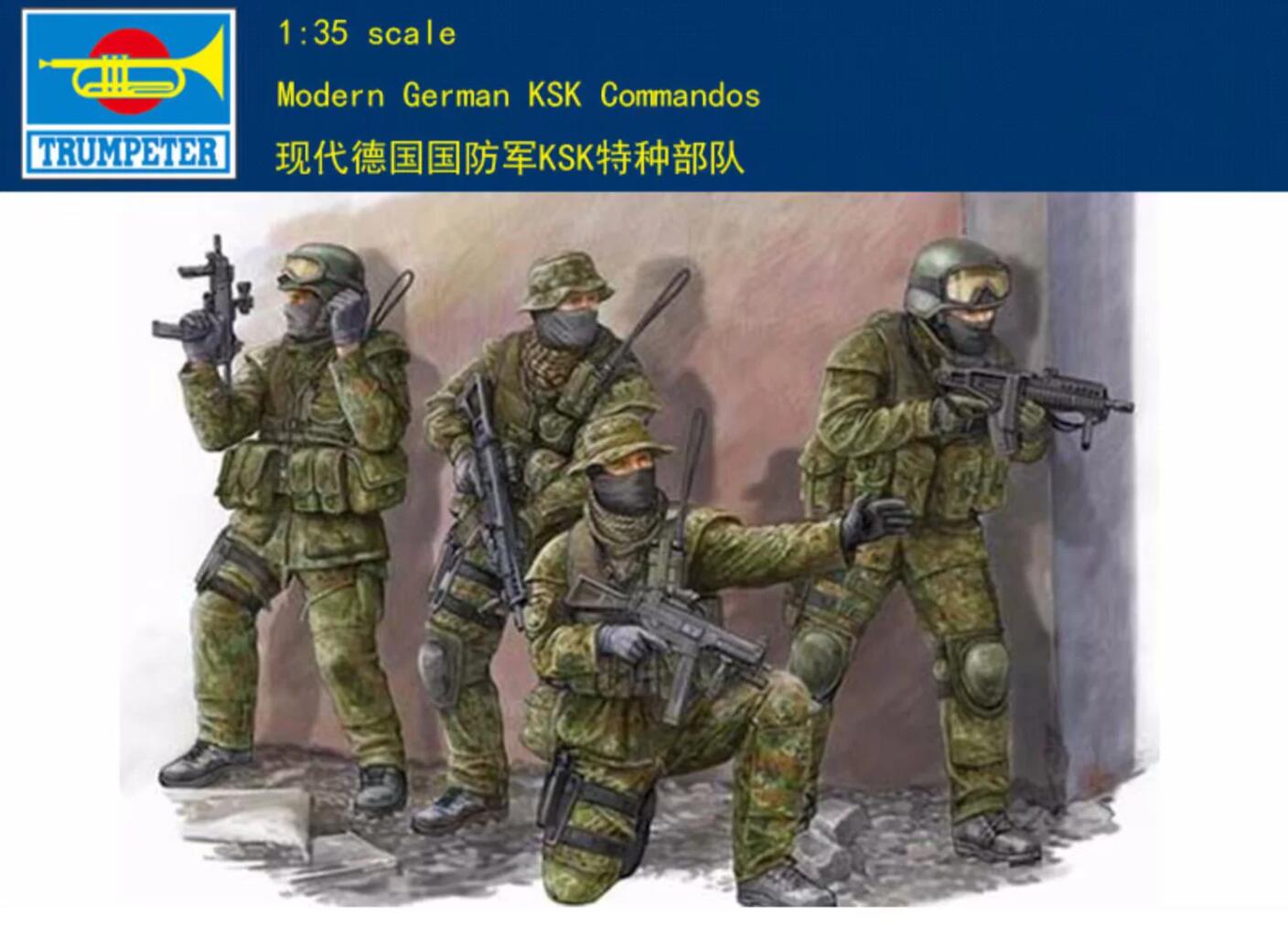 Trumpeter Model 00422 1/35 Modern German KSK Commandos plastic model kit