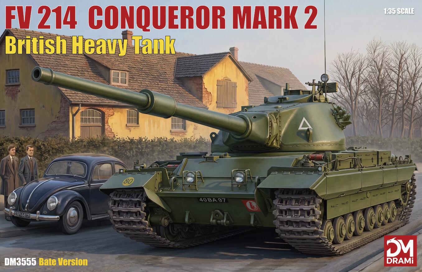 DRAMI DM3555 1/35 FV 214 Conqueror Mark 2 British Heavy Tank Assembly Model Kit