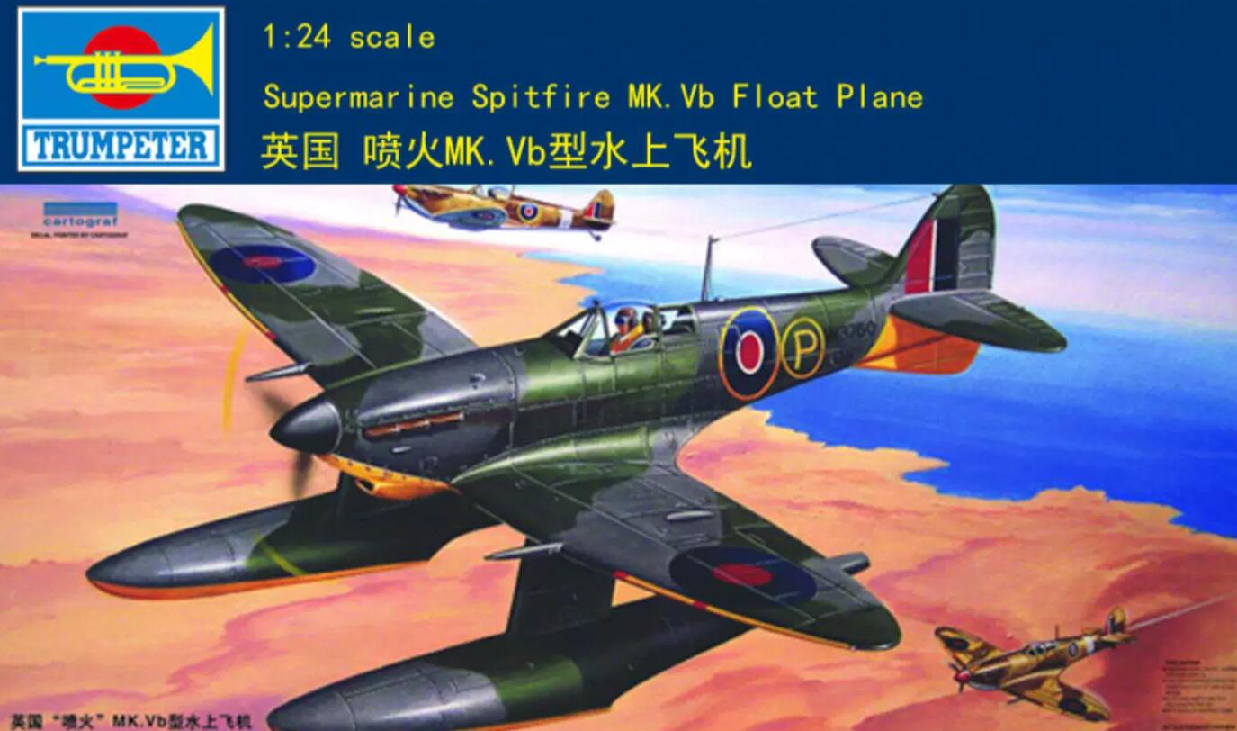 Trumpeter 02404 1/24 Supermar ine Spitfire MK.Vb Float plane model kit