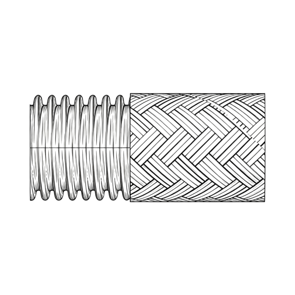 DN20–DN350 Corrugated Stainless Steel Flexible Hose