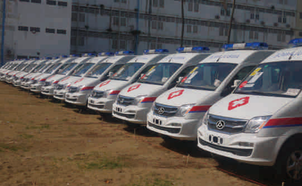 Delivery of 200 V80 Ambulances in 2014 Cambodia
