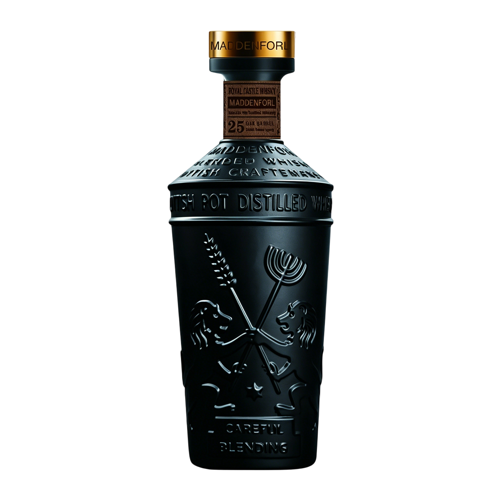 MADDENFORL CASTLE DOUBLE LION WHISKY