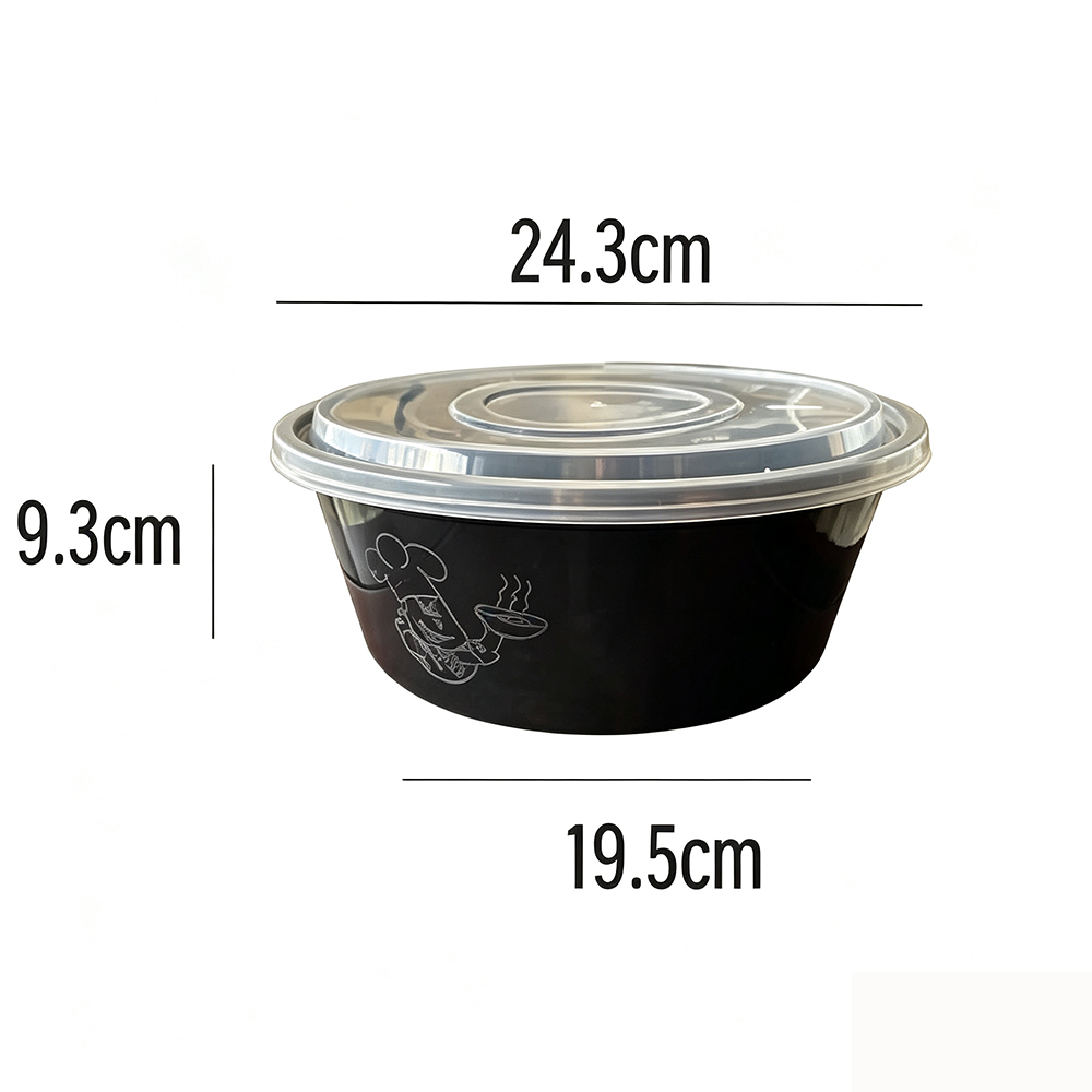 Large Capacity Plastic Round Bowl