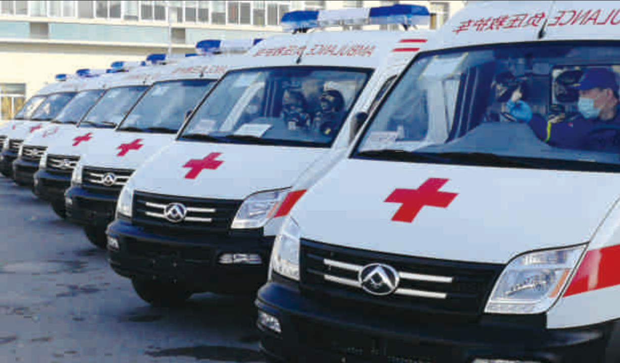 The first batch of negative pressure ambulances delivered to Wuhan in 2020