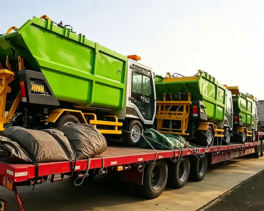 Small Electric Garbage Trucks Are Sent To Vietnam