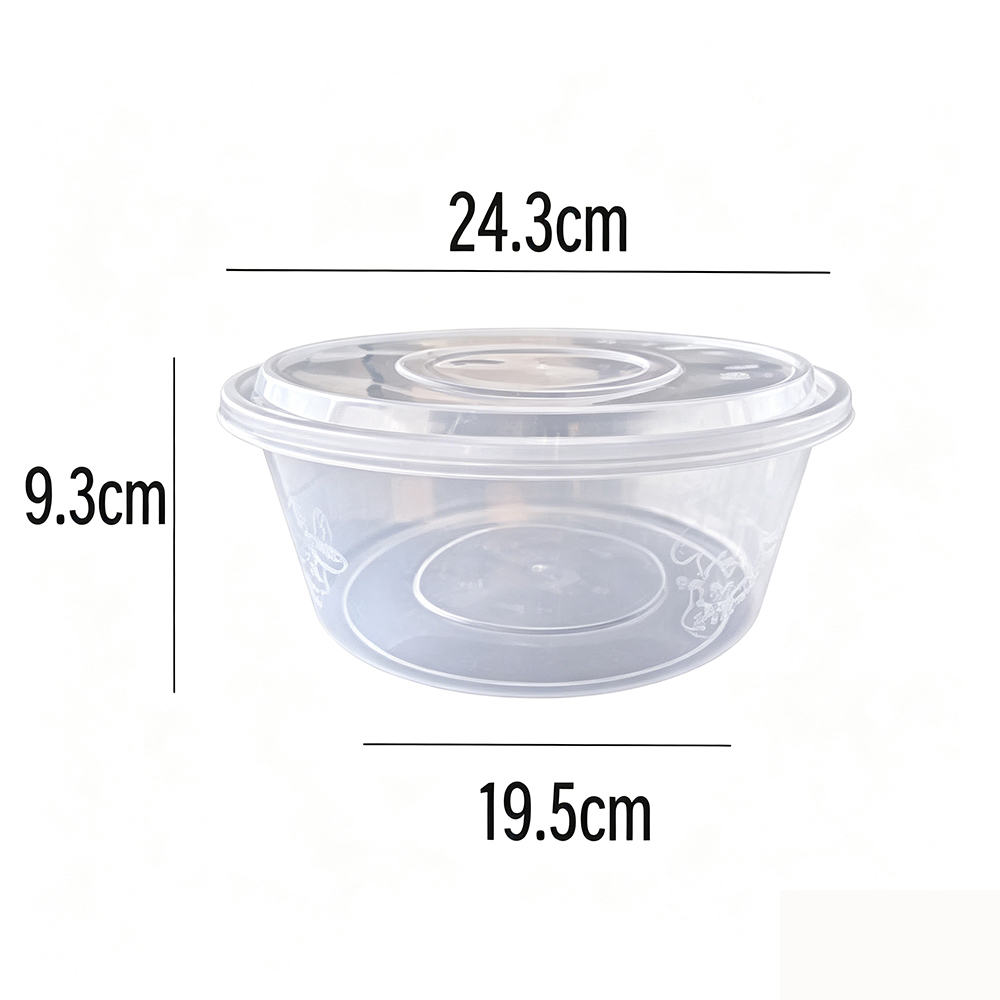 Large Capacity Plastic Round Bowl