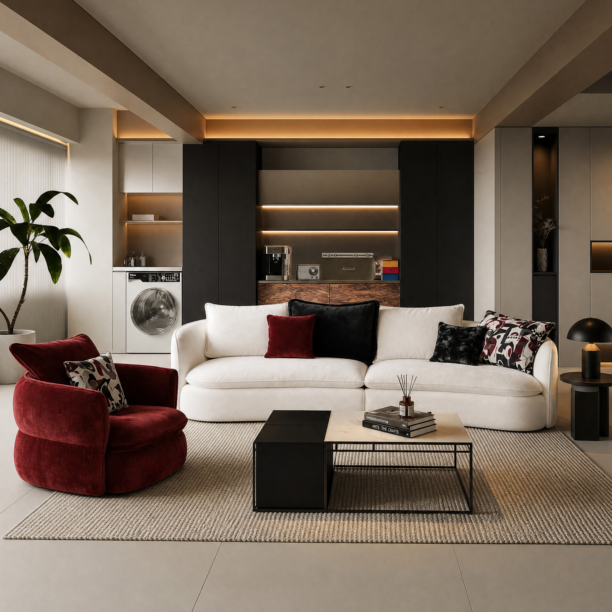Fabric sofa