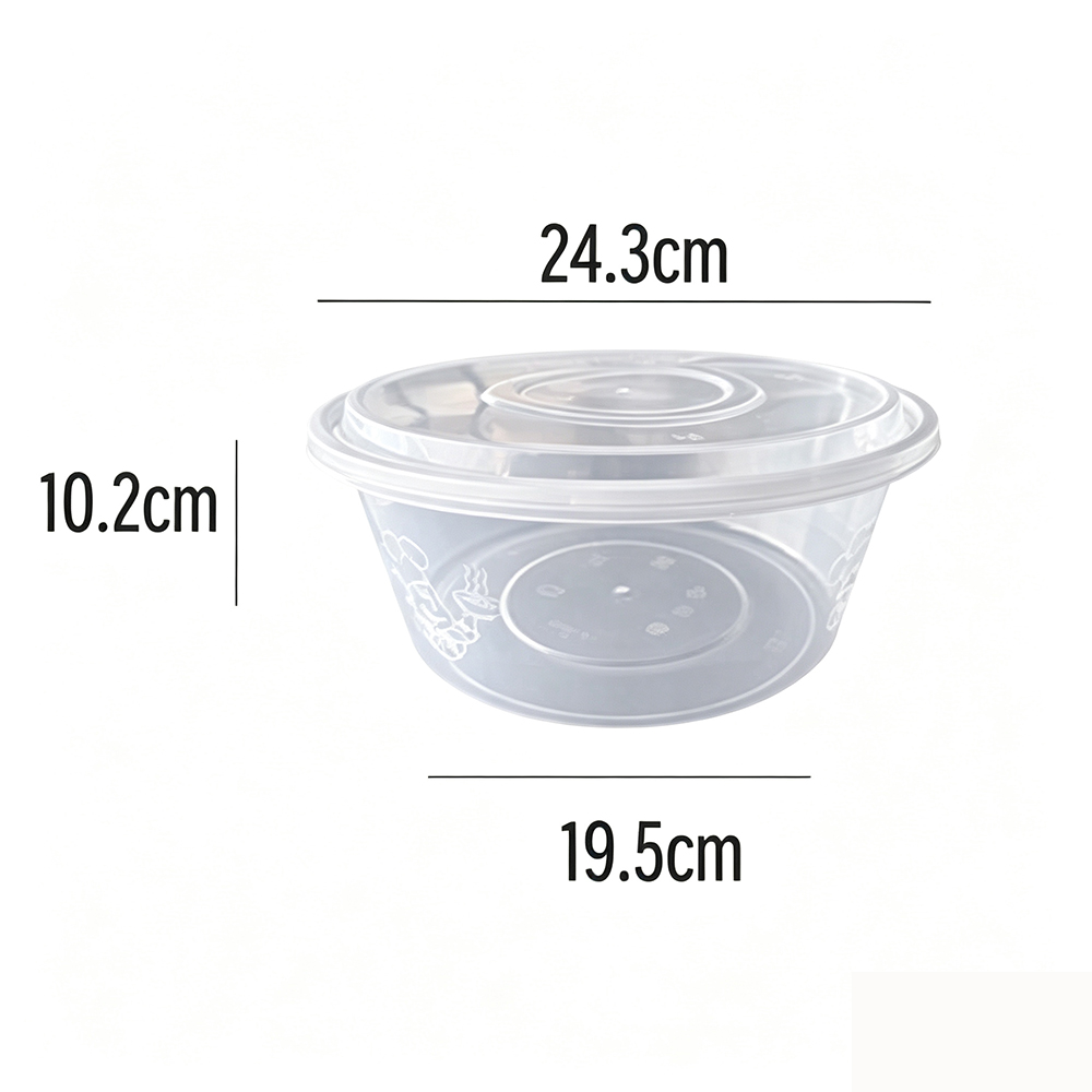 Large Capacity Plastic Round Bowl