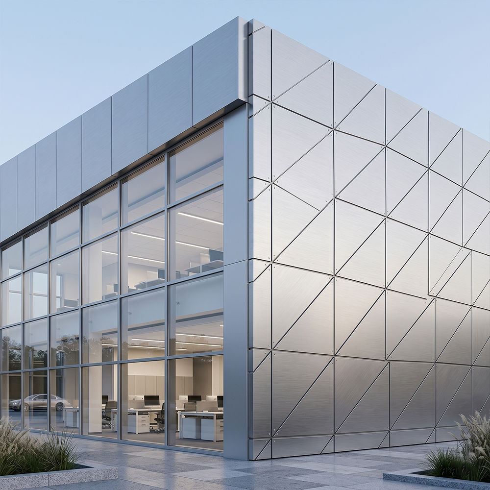 Metal Curtain Wall  (Aluminum Veneer, Stainless Steel)