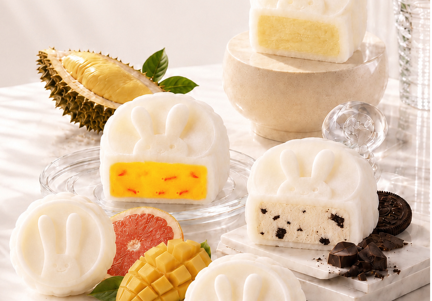 Snow Skin Mooncakes Display