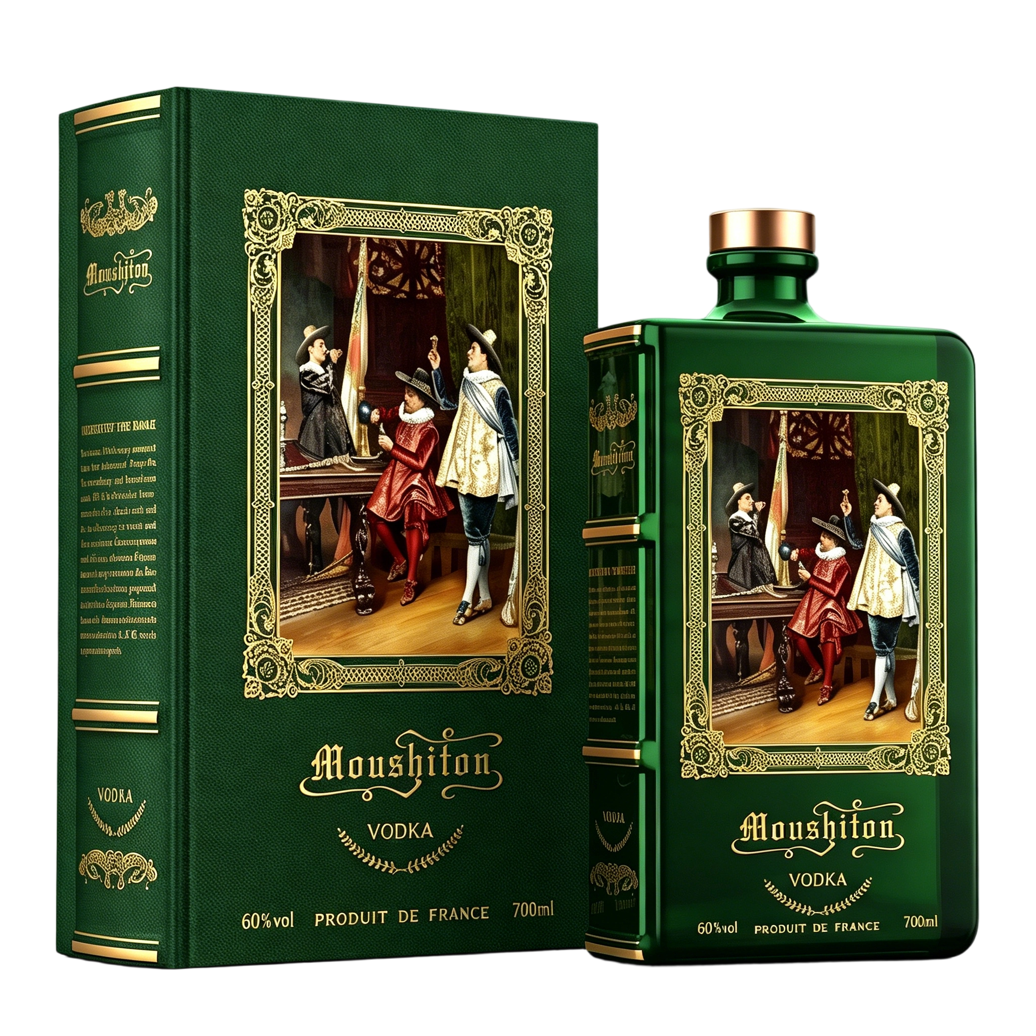 MOUSHITON PORCELAIN BOOK VODKA