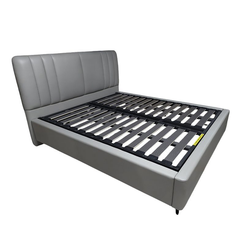 Italian Minimalist Light Luxury Leather Bed