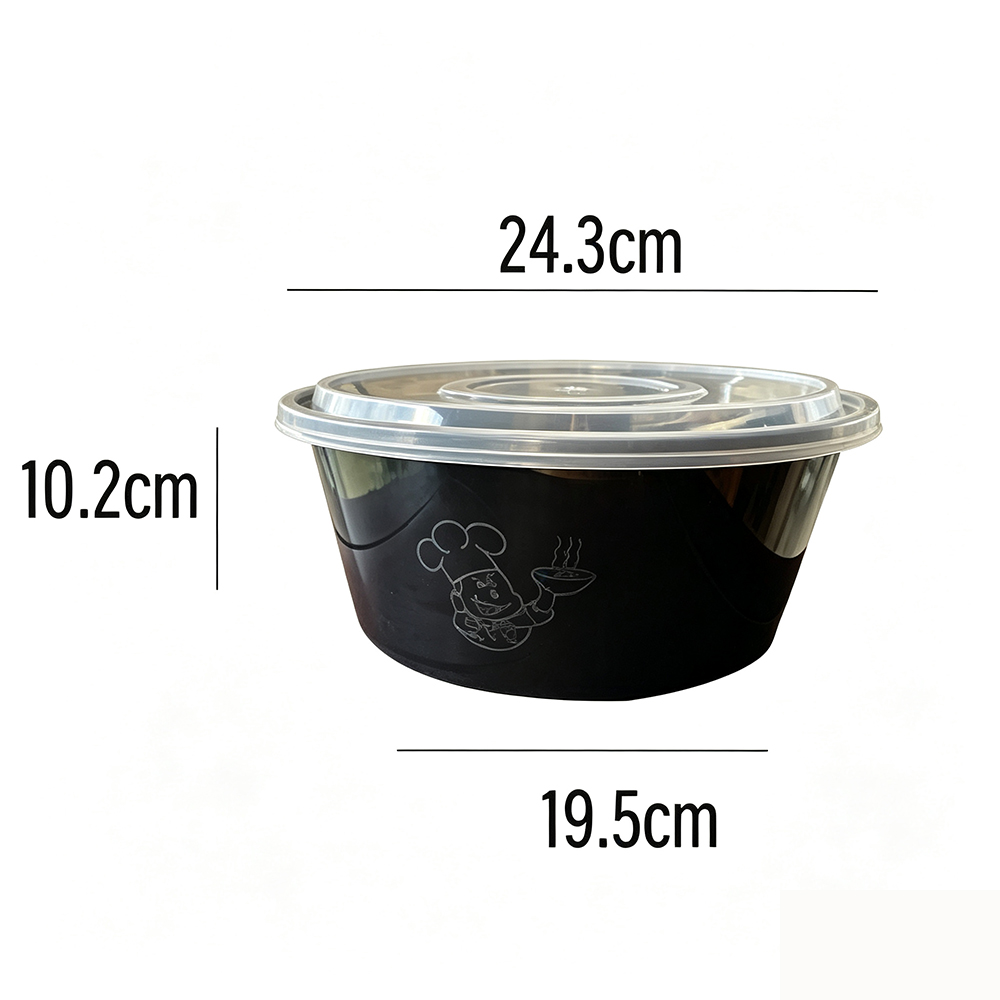 Large Capacity Plastic Round Bowl