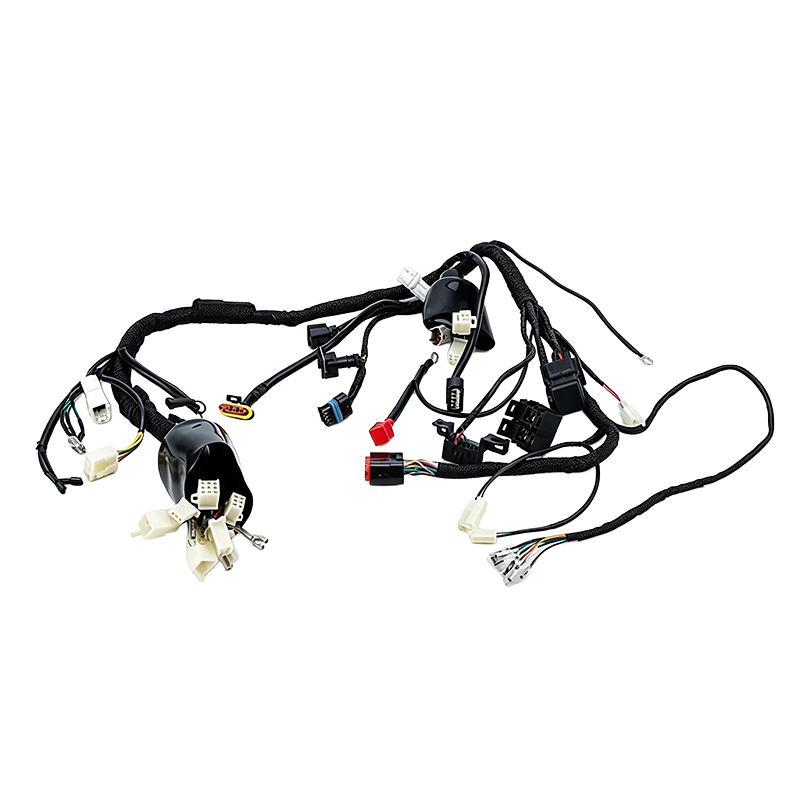 Off-road motorcycle wiring harness assembly